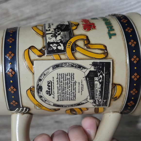 Budweiser Vintage Advertising Steins with Colorful Designs - Picture 12 of 14
